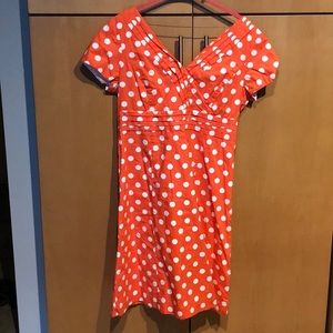 Spring summer polka dot dress